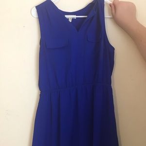 Blue pocket dress